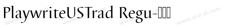 PlaywriteUSTrad Regu字体转换